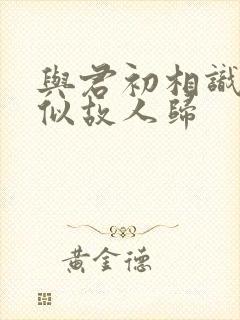 与君初相识,恰似故人归封面