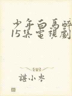 少年白马醉春风15集电视剧