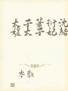 太子萧衍沈沁良媛太子妃结局