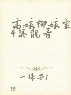 高嫁柳嫁家1到4集观看