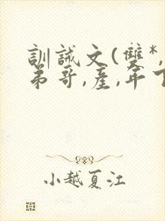 训诫文(双*,弟哥,产,年下)小说无广告