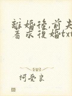 离婚后,前夫哭着求复婚txt