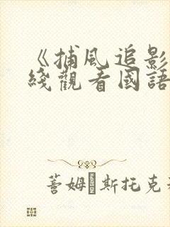 《捕风追影》在线观看国语