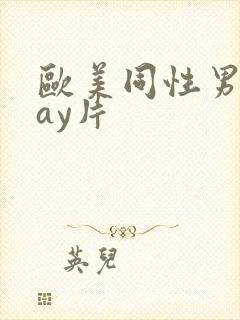 欧美同性男男gay片封面