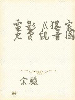 电影《狠家伙》免费观看国语