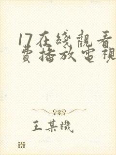 17在线观看免费播放电视剧大全