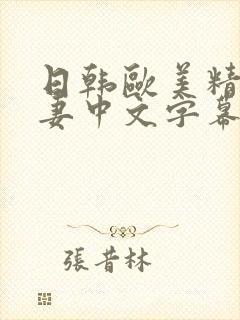 日韩欧美精品人妻中文字幕