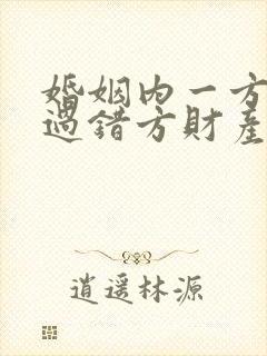 婚姻内一方出轨过错方财产分割