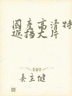 国产高清特黄无遮挡大片