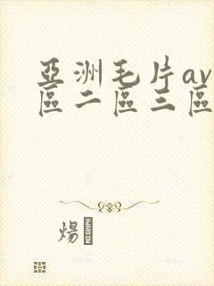 亚洲毛片av一区二区三区