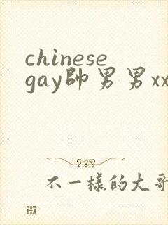 chinesegay帅男男xxxxx网站