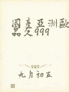国产亚洲欧美精品久999封面