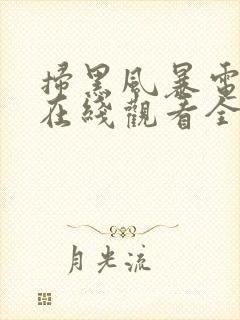 扫黑风暴电视剧在线观看全集