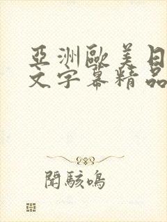亚洲欧美日韩中文字幕精品国产封面
