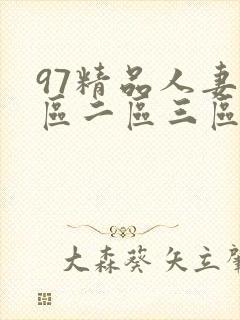 97精品人妻一区二区三区麻豆
