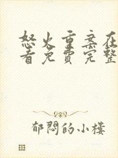 怒火重案在线观看免费完整版国语版