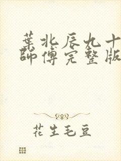 叶北辰九十九位师傅完整版