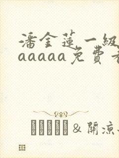 潘金莲一级淫片aaaaa免费看