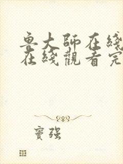 鲁大师在线高清在线观看完整版封面