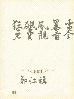 狂飙风暴电视剧免费观看全集