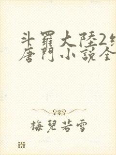 斗罗大陆2绝世唐门小说全文下载封面