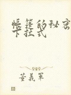 帐篷的秘密韩漫下拉式