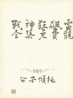 战神狂飙电视剧全集免费观看封面