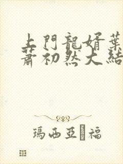 上门龙婿叶辰,萧初然大结局叶辰,萧初然章节