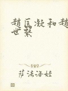 赵匡凝和赵匡胤世系
