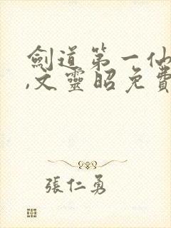 剑道第一仙苏奕,文灵昭免费阅读