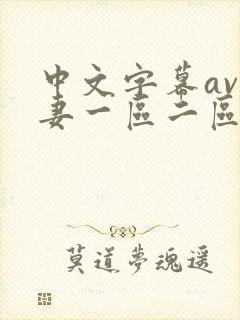 中文字幕av人妻一区二区