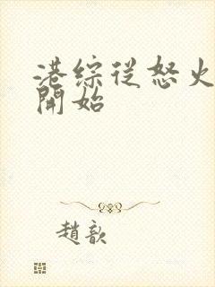 港综从怒火重案开始封面
