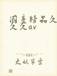 国产精品久久久久久av