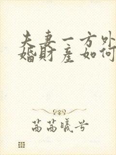 夫妻一方外遇离婚财产如何分割