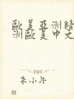 欧美亚洲精品亚洲欧美中文日韩封面