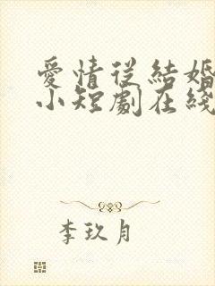 爱情从结婚开始小短剧在线观看