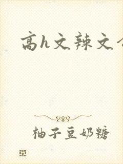 高h文辣文合集封面