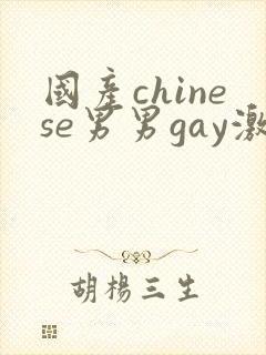 国产chinese男男gay激情封面