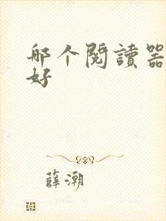 哪个阅读器比较好