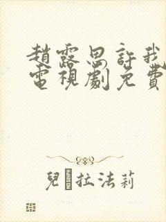 赵露思许我耀眼电视剧免费观看