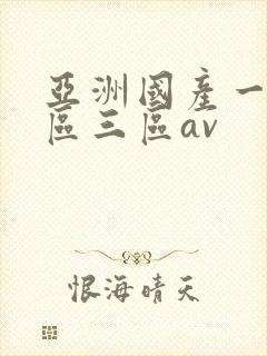 亚洲国产一区二区三区av