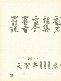 罚罪电视剧在线观看全集免费高清播封面