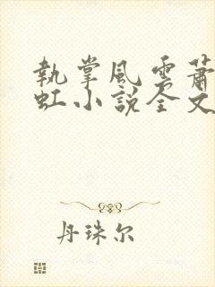 执掌风云萧峥陈虹小说全文在线阅读封面