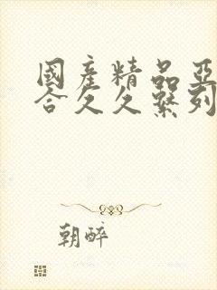 国产精品亚洲综合久久系列