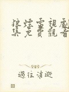 狼烟电视剧40集免费观看高清
