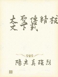 大圣传精校版全文下载封面