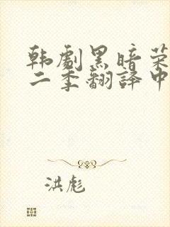 韩剧黑暗荣耀第二季翻译中文