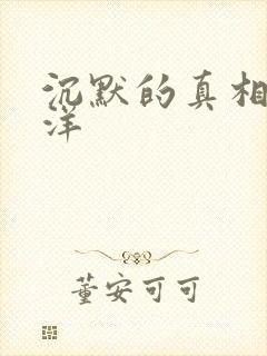 沉默的真相 明洋