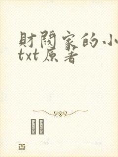 财阀家的小儿子txt原著