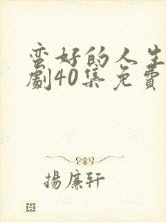 蛮好的人生电视剧40集免费看11